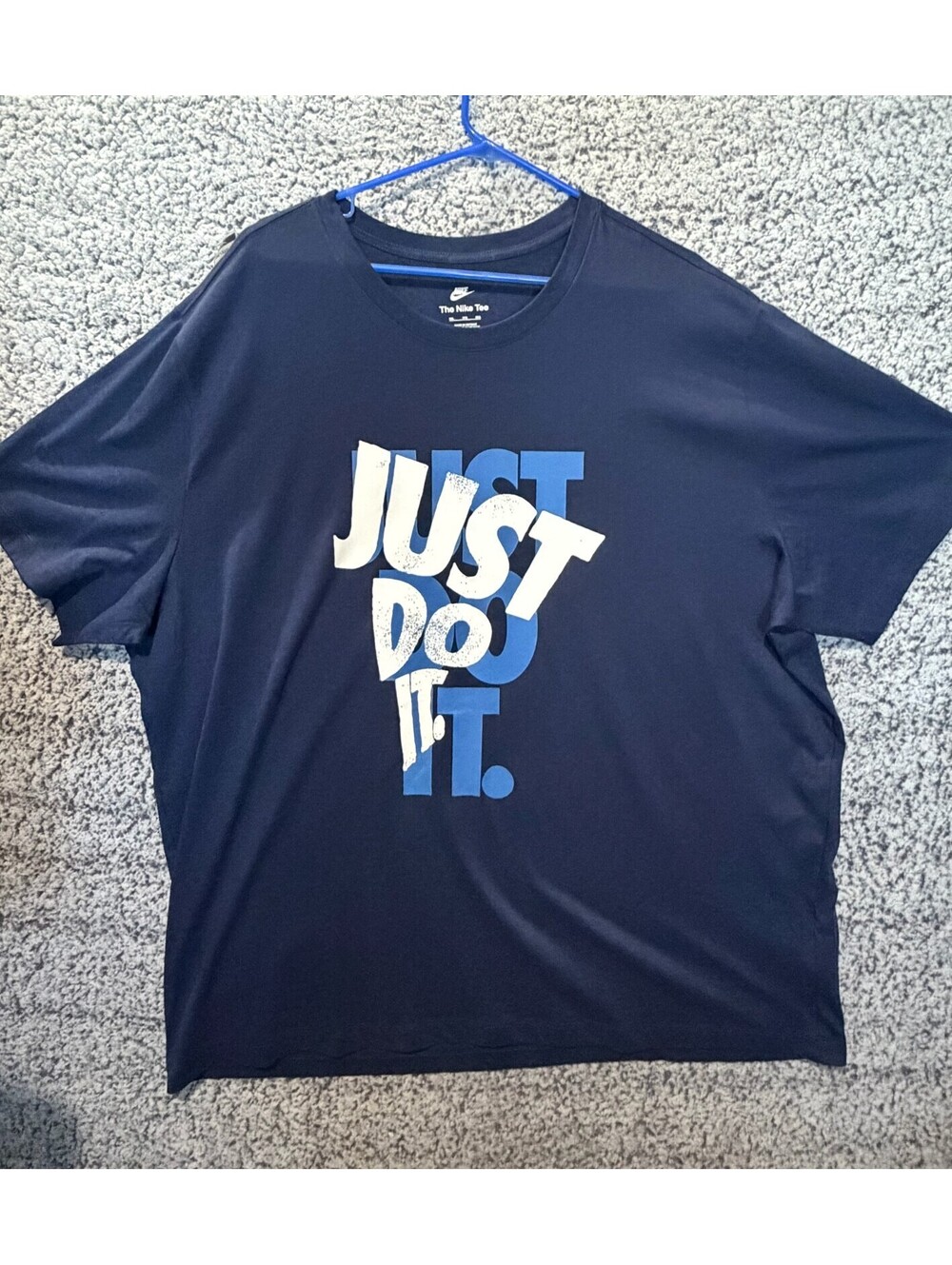 Nike Just Do It T-Shirt Men's 3XL Navy Blue Graphic Tee HJ0554-410 NWT